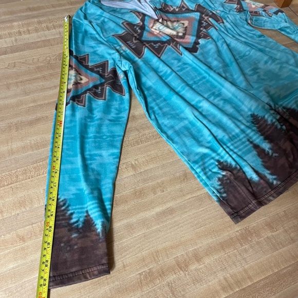 Women's M Aztec Print Tunic Pullover. Scoop/V-Neck, Western, Boho, Geometrical - Picture 6 of 6